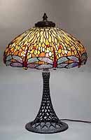 DRAGONFLY TIFFANY LAMP AMBER