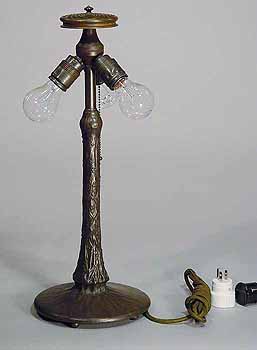 Mapple Leaf Tiffany bronze casted lamp base #378